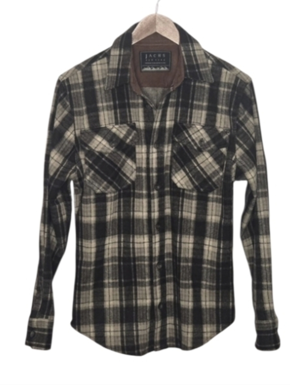JACHS New York Men's Brushed Flannel Shacket